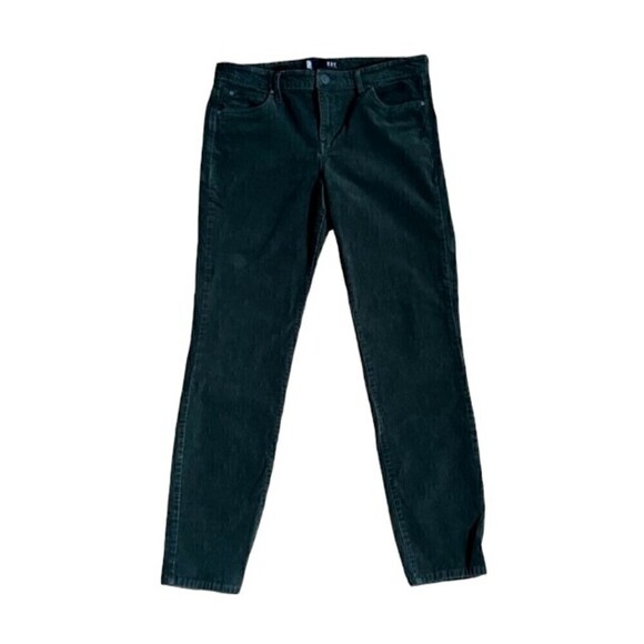 Kut From The Kloth Diana Stretch Skinny Green Corduroy Size 14 - Picture 3 of 8